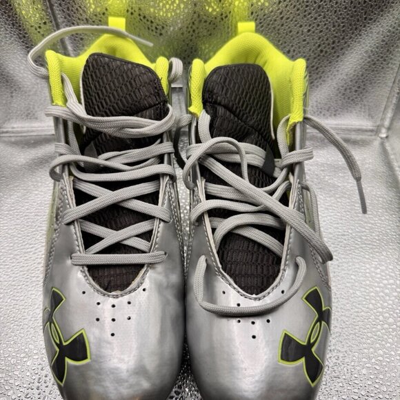 Under Armour UA Ripshot Mid MC Soccer Lacrosse Cleats New Box 264191-103 Size 9 - Picture 6 of 9